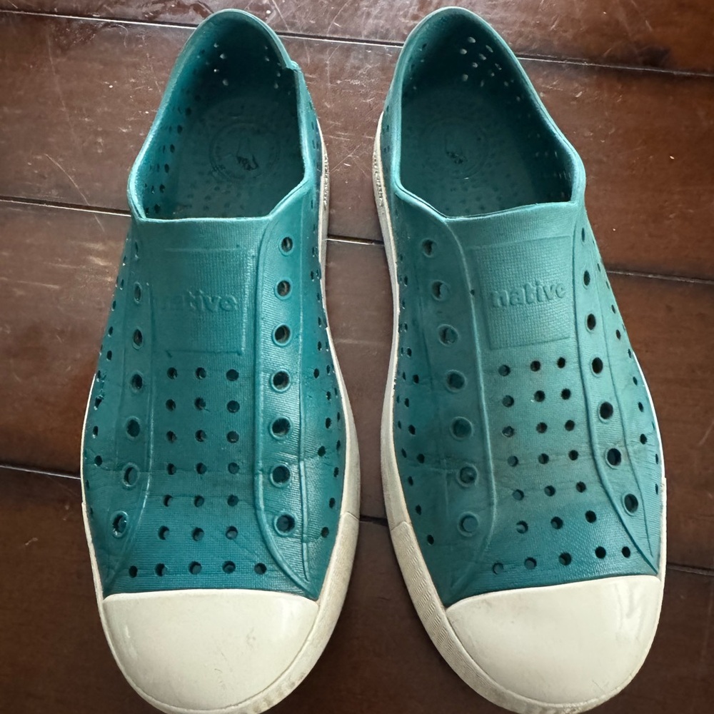 Native Teal Perforated Slip-Ons